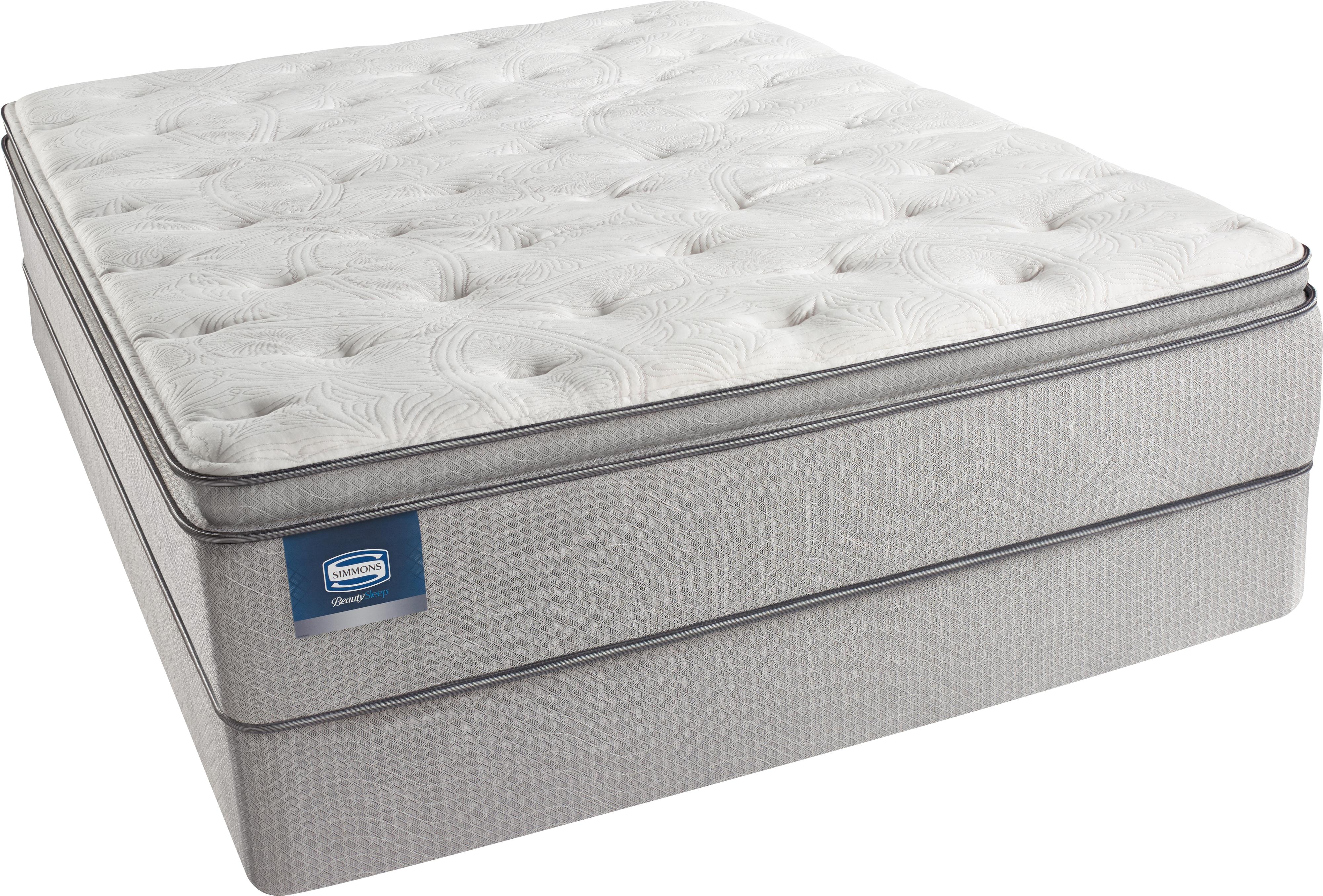 king pillow top mattress. simmons beautysleep erica king plush pillow top mattress and triton-lite regular profile foundation t